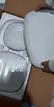 سرویس غذاخوری 27 پارچه چینی زرین ایران مدل کواترو مون بلان درجه 3