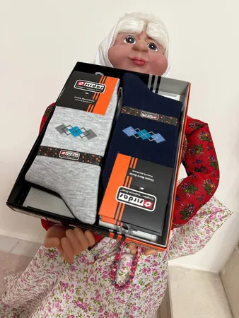 جوراب ساق بلند مردانه سیرداش مدل 177 بسته 6 عددی