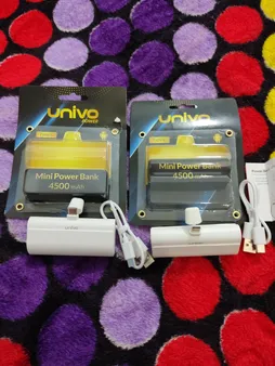 پاوربانک 10 وات یونیوو مدل UN5000 USB-C ظرفیت 4500 میلی آمپر ساعت