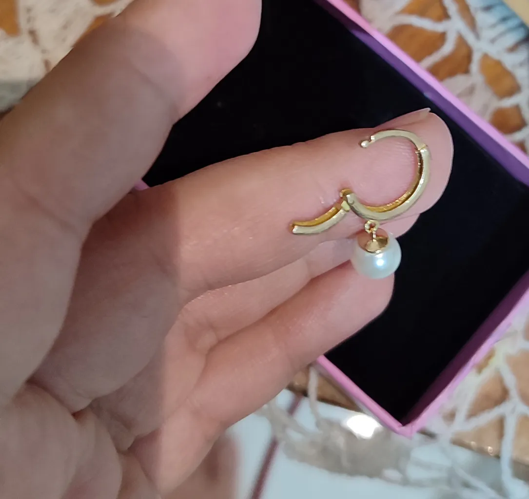 گوشواره طلا 18 عیار زنانه میو گلد مدل E865