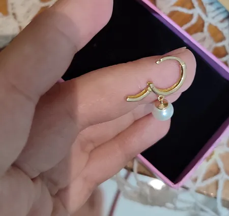 گوشواره طلا 18 عیار زنانه میو گلد مدل E865