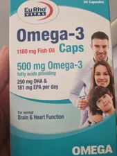 تجریه خرید کپسول امگا 3 1180 یوروویتال بسته 30 عددی