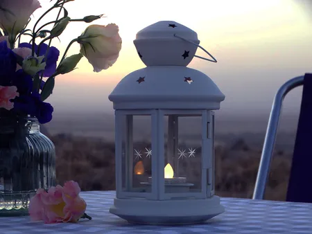 شمع ال ای دی ایکیا مدل GODAFTON بسته 2 عددی