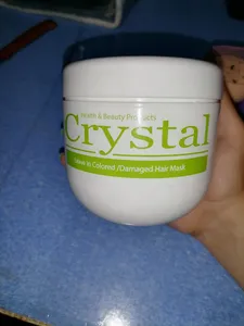 تجریه خرید ماسک مو کریستال مدل بدون آبکشی مناسب موهای خشک و آسیب دیده حجم 500 میلی لیتر