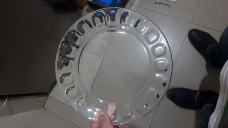 بشقاب غذاخوری بلور کاوه مدل مروارید بسته 6 عددی