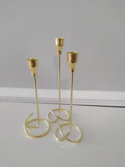 جاشمعی مدل DE-NZ191 طرح مارپیچ ساده مجموعه 3 عددی