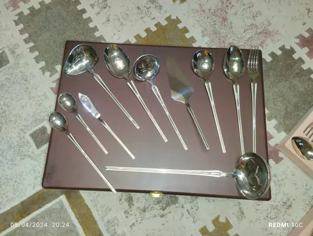 سرویس قاشق و چنگال 149 پارچه جی فی نی مدل  G03 لاکچری