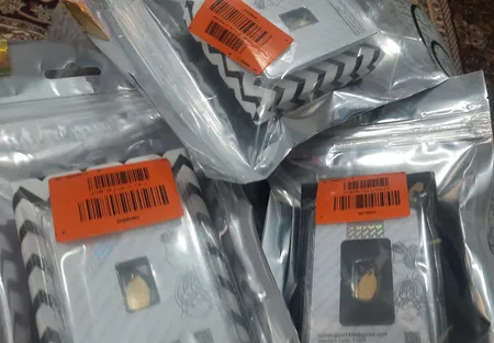 شمش طلا 18 عیار وتوس کد 500