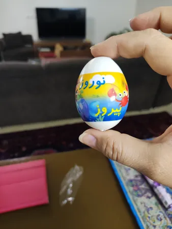 برچسب تخم مرغ تزیینی مدل هفت سین نوروز کد B2 مجموعه 12 عددی