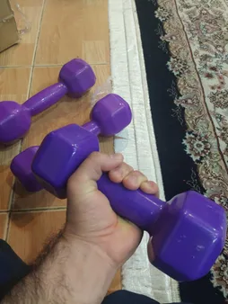 دمبل ایروبیک روکش‌دار 4 کیلوگرمی بسته دوعددی