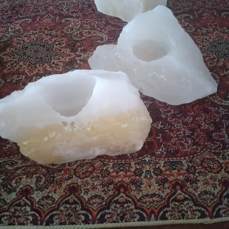 جا شمعی سنگ نمک مدل MT402