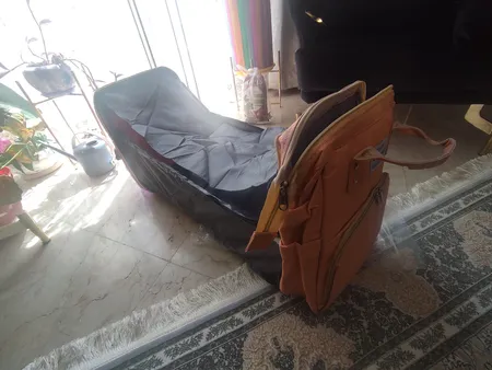 کوله پشتی لوازم کودک مدل تختخواب شو