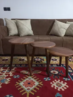 میز عسلی مدل 456 کد 04 مجموعه 3 عددی