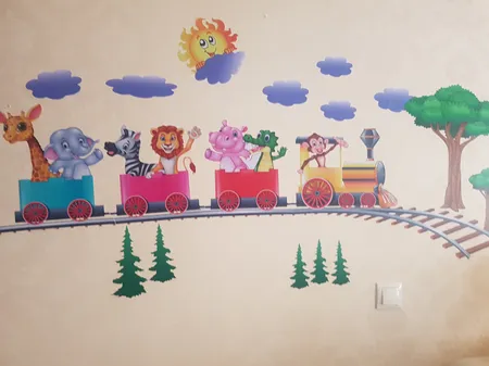 استیکر سه بعدی ژیوار مدل Animal Train