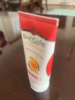 کرم ضدآفتاب و ضدچروک سان‌سیف، حجم 50 میلی‌لیتر