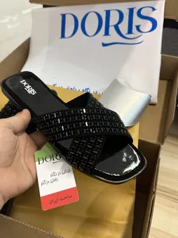 صندل زنانه دوریس مدل آسمان ضربدری