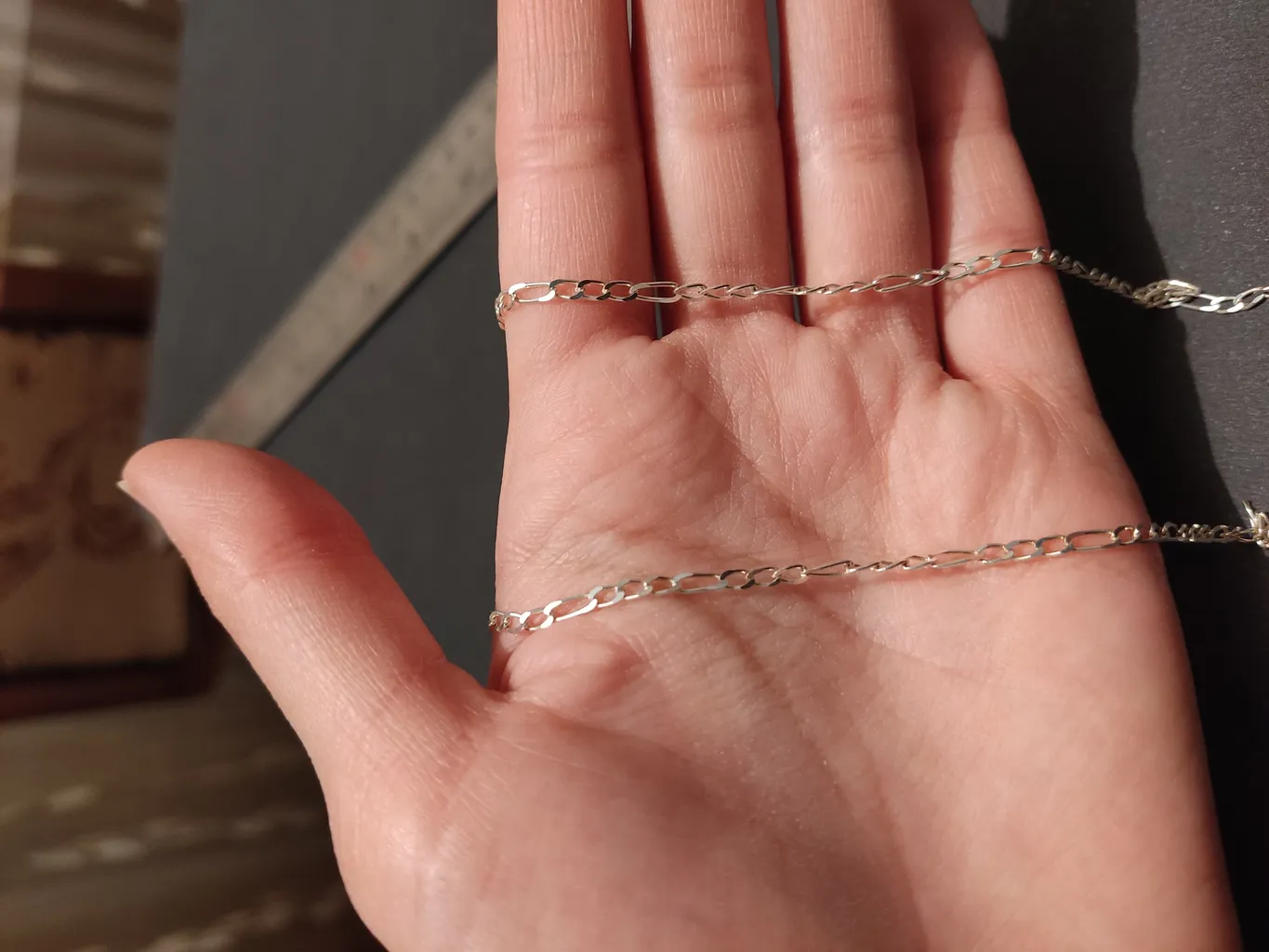 زنجیر نقره مردانه فیگارو کد fig9.75