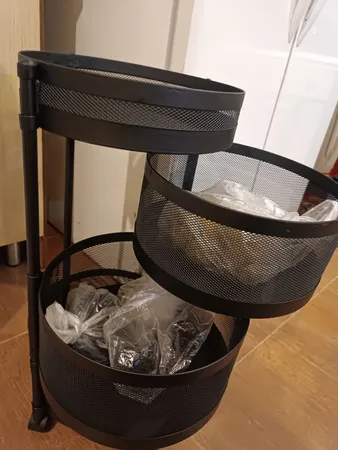 سبد سیب زمینی و پیاز ساین مدل توری سه و نیم طبقه تایر دار