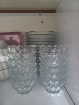 کاسه شیشه و بلور اصفهان مدل فلورانس کد 923 بسته 6 عددی