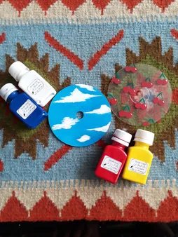 رنگ اکریلیک کد 4 حجم ۶۰ میلی لیتر بسته ۴ عددی