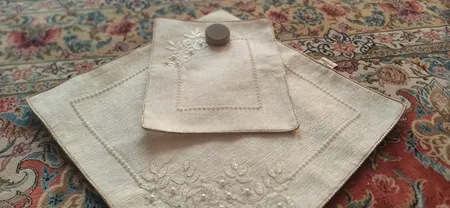 جانماز صفاهوم مدل گیپور مروارید دوزی تالیا