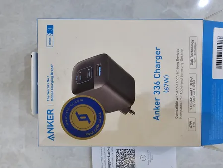 شارژر دیواری 67 وات انکر مدل A2674 - دو پین