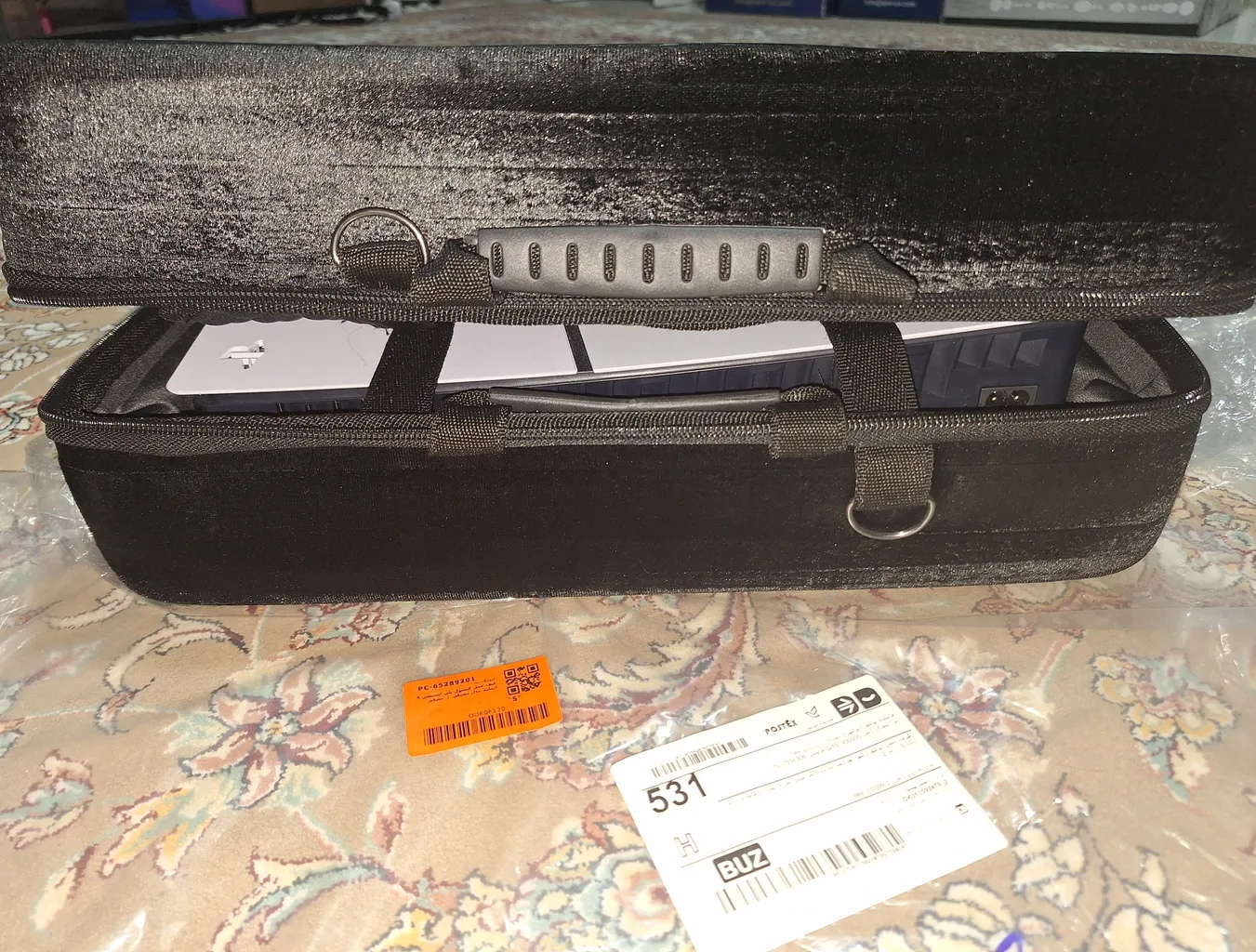 کیف حمل کنسول پلی استیشن 5 اسلیم مدل مخملی