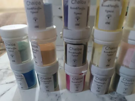 پودر رنگ سنگ مصنوعی چلیپا مدل ECO حجم 19 میلی لیتر بسته 14 عددی