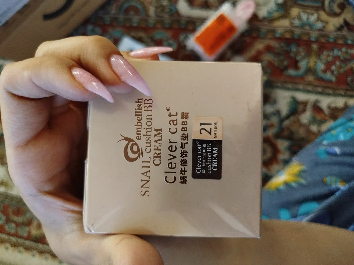 کوشن کلور کت مدل حلزون شماره 21 به همراه پد ارایشی