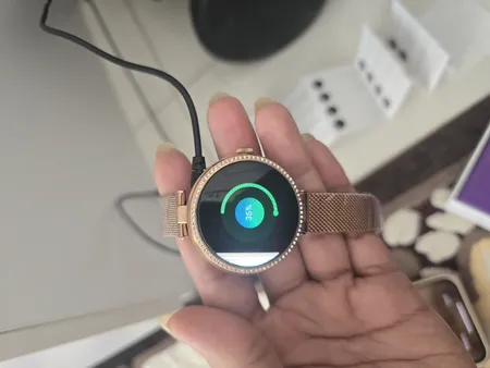 ساعت هوشمند گلوریمی مدل GL1 (مخصوص بانوان) دارای قابلیت های قابلیت مکالمه از طریق بلوتوث بند استیل