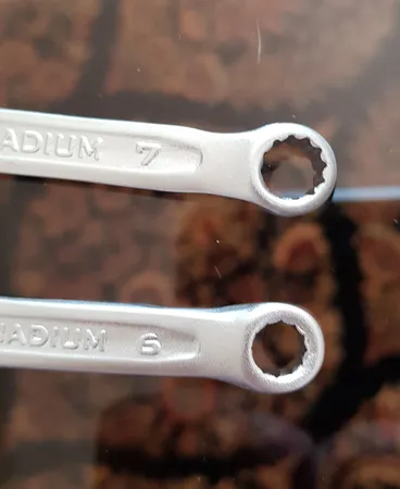 آچار یکسر تخت و یکسر رینگی تک تول مدل TECH-TUL مجموعه 12 عددی