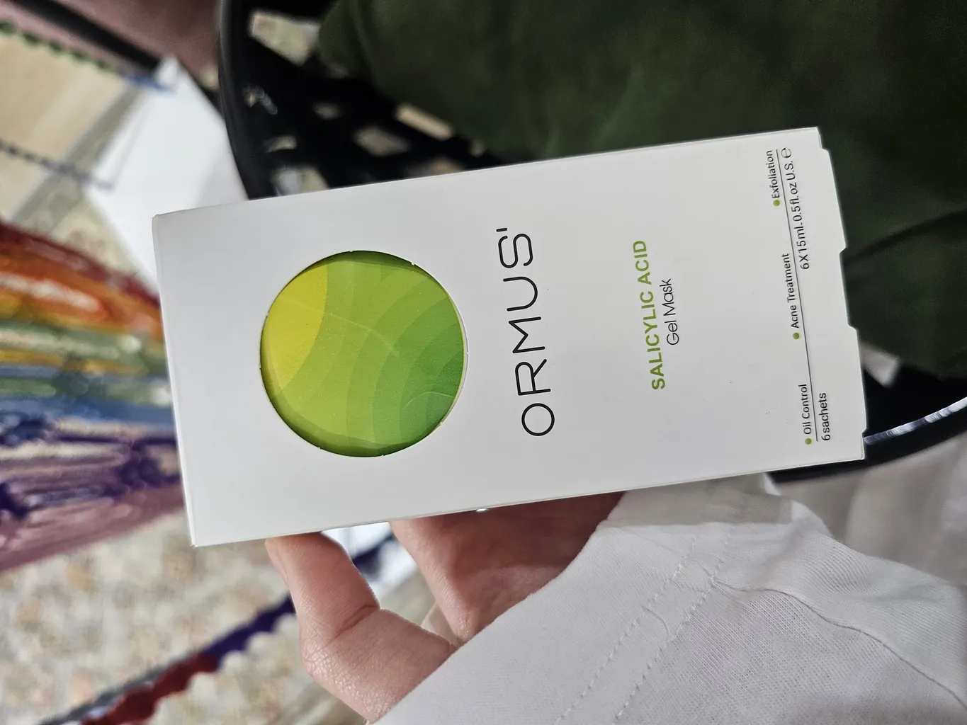 ژل ماسک صورت اورموس مدل سالیسیلیک اسید حجم 15 میلی لیتر بسته 6 عددی
