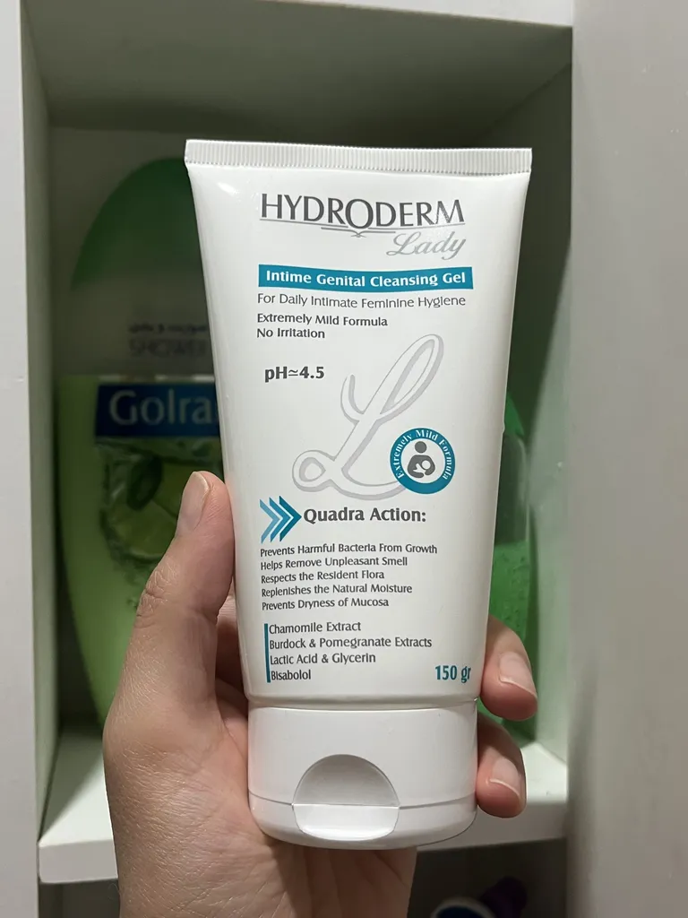 ژل بهداشتی بانوان هیدرودرم سری Quadra Action حجم 150 میلی لیتر