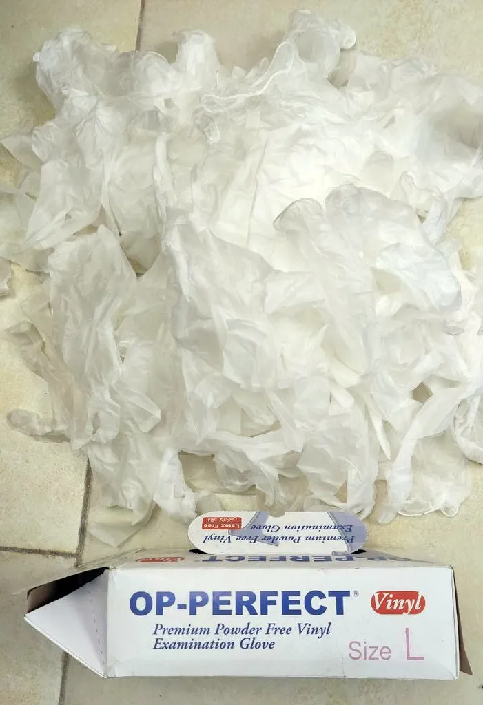 دستکش یکبار مصرف اپ پرفکت مدل ونیل بسته 100 عددی