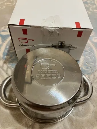 قابلمه پارس استیل مدل سه لایه کد 140 سایز 14