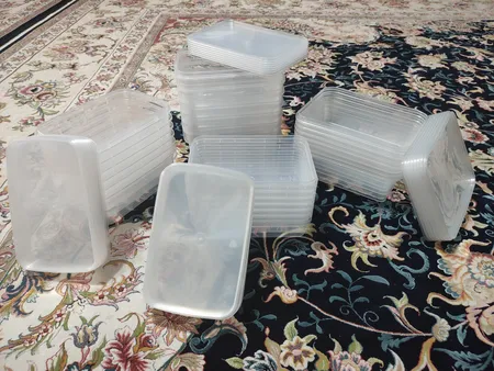 ظرف نگهدارنده پولاد پویش مدل فریزری کد 700-1000-1200-1500 بسته 28 عددی