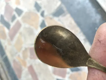 قاشق چای خوری مدل گلبرگ بسته دو عددی