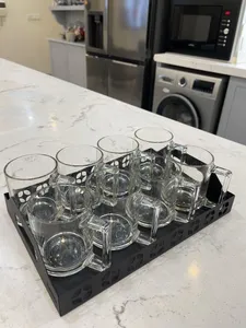 تجریه خرید سینی دینیال مدل گل دار کد DN2030