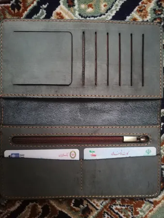 کیف پول مردانه چرم بارثاوا مدل 1501