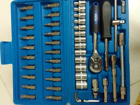 مجموعه 46 عددی آچار و سری بکس باس کد 46s