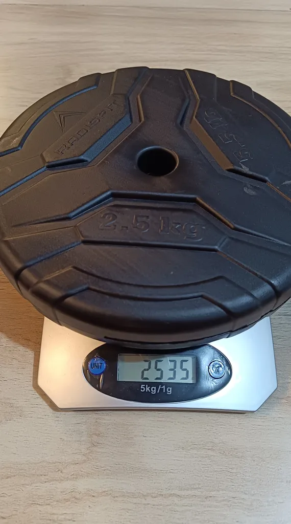 صفحه دمبل رادیس فیت مدل RP2.5 وزن 2.5 کیلوگرم بسته دو عددی