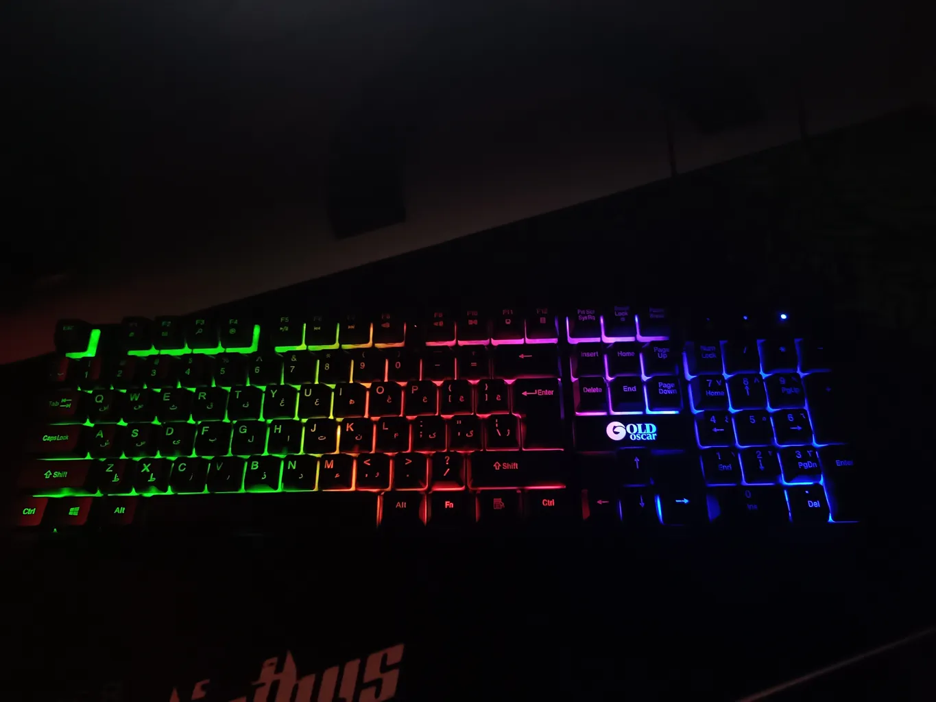 کیبورد مخصوص بازی گلد اسکار مدل k20