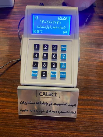 دستگاه ذخیره ساز شماره تماس مشتریان کانتکت مدل P70 به همراه پایه دیواری