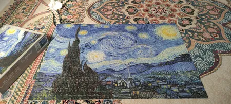 پازل 1000 تکه ریکوردی طرح شب پرستاره ونگوگ کد 340