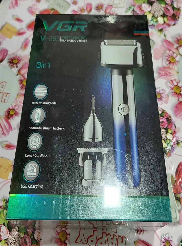 ماشین اصلاح موی سر و صورت وی جی ار مدل V-365 3in1