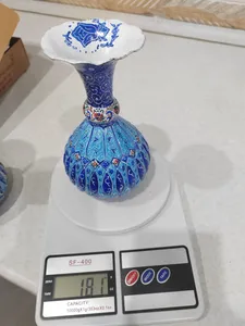 تجریه خرید گلدان مینا کاری مدل شلغمی کد G16