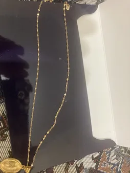 زنجیر طلا 18 عیار زنانه طلای مستجابی مدل کاملیا کد SH40