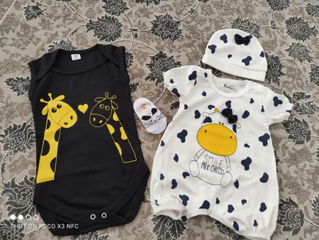 بادی نوزادی طرح زرافه کد 202