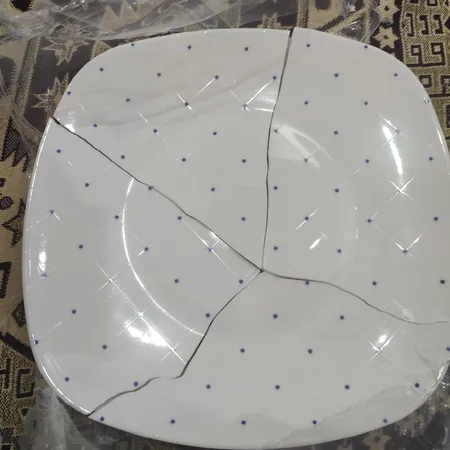 سرویس غذاخوری 27 پارچه چینی زرین ایران مدل کواترو ورنیکا درجه یک