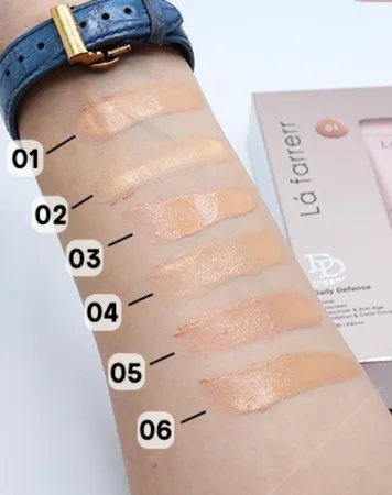 دی دی کرم رنگی لافارر مدل SPF 30 02 مناسب انواع پوست حجم 33 میلی لیتر